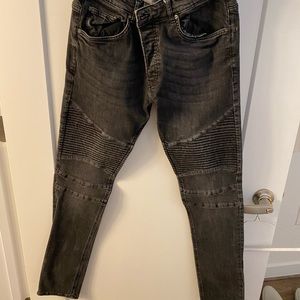 Divided Black Ribbed Jeans H&M